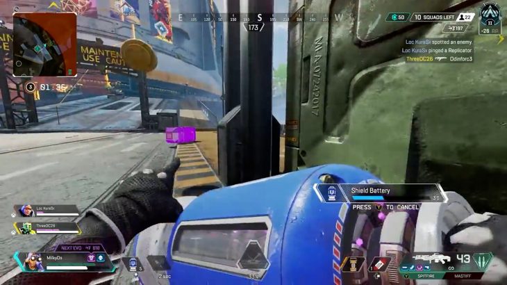 【APEX】オクタンがガストラップを設置したように見える動画