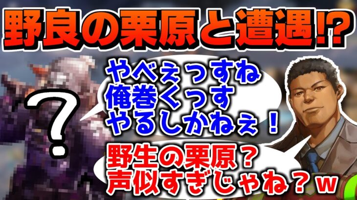 【Apex】本人レベル！？声も喋り方も栗原にそっくりすぎる野良とマッチングしたたけうちせいや