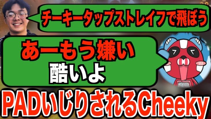 【Apex】海外プロにPADいじりされ拗ねるCHEEKY