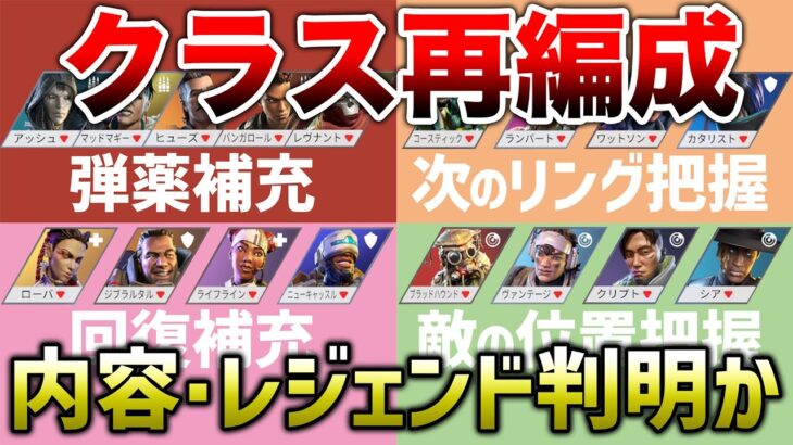 【速報】追加されるクラスパッシブのキャラと能力！！【APEX】