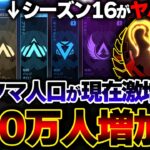 【嘘だろこれ】現在APEXのランクマ人口が “あり得ないレベルで増加中” ！？現在分布がヤバいことに…